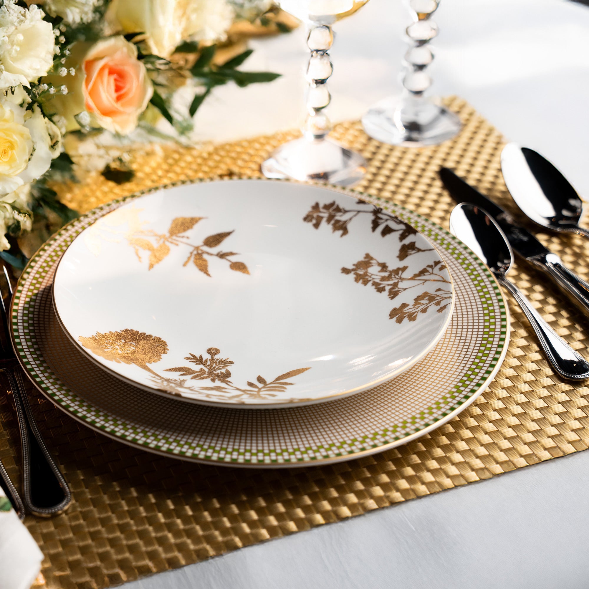 Large Weave Vinyl Placemats - Rectangular