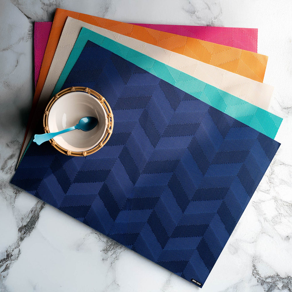 Tight Weave Vinyl Placemats - Rectangular (Qty 10)